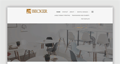 Desktop Screenshot of beckerinc.com